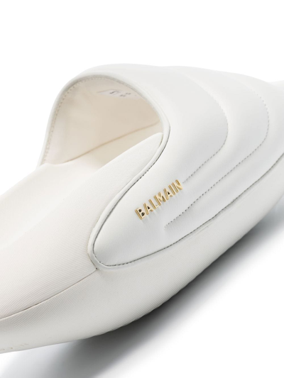 Balmain B-it-quilted Lambskin In White