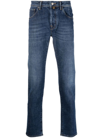 Incotex Straight-leg Denim Jeans In Blau