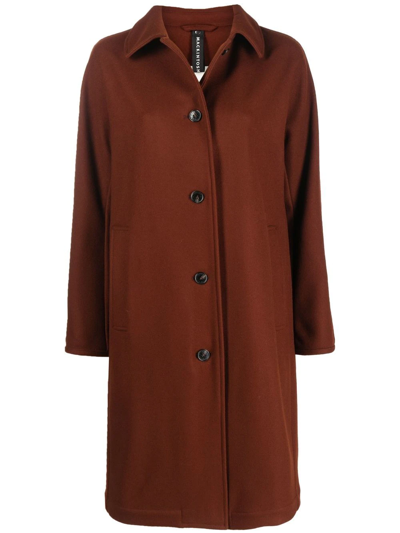 Shop Mackintosh Fairlie Wool Coat In Brown