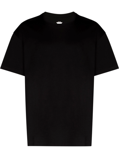 Shop Acronym Logo-print Cotton T-shirt In Black
