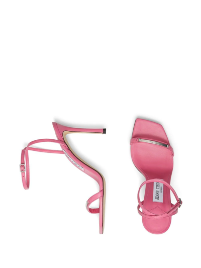 Shop Jimmy Choo Jaxon 95mm Stiletto Sandals In Pink