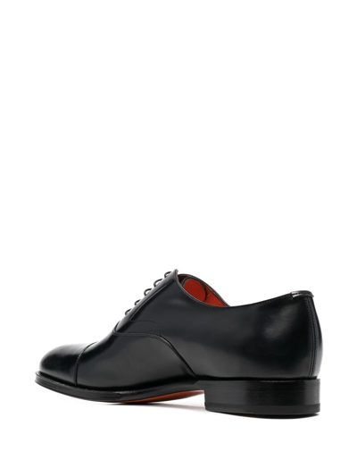 Shop Santoni Lace-up Oxford Shoes In Black