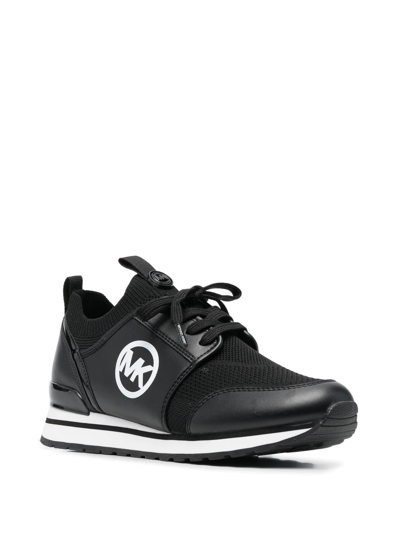 Michael Michael Kors Dash Knitted Low-top Sneakers In Schwarz