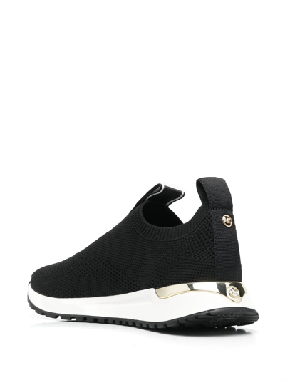 Michael Michael Kors Womens Kit Laceless Casual And Fashion Sneakers In Schwarz
