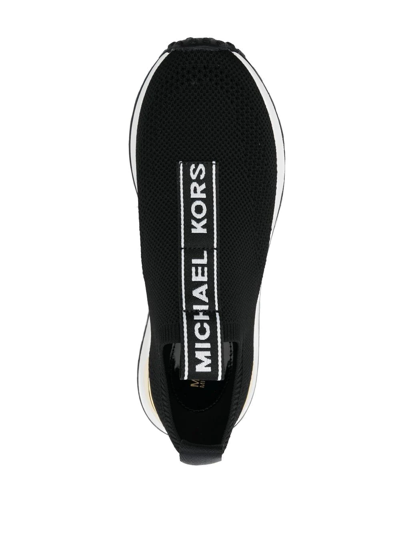Shop Michael Michael Kors Bodie Slip-on Sneakers In Schwarz