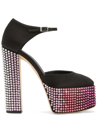 Shop Giuseppe Zanotti Bebe Strass Embellished Pumps In Black