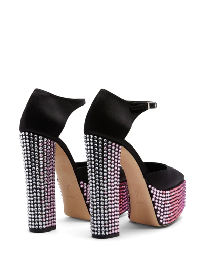 Shop Giuseppe Zanotti Bebe Strass Embellished Pumps In Black