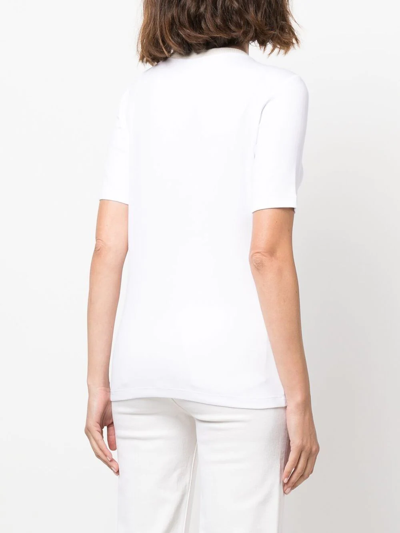 Fabiana Filippi Glitter-trim Knitted Top In White