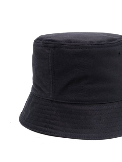 Shop Valentino Embroidered-logo Bucket Hat In Black