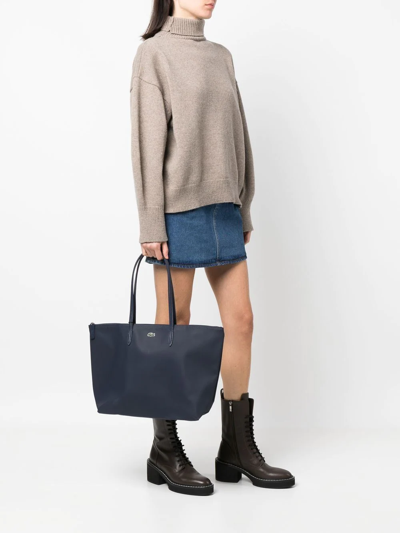 Lacoste Concept Tote Bag In Blau