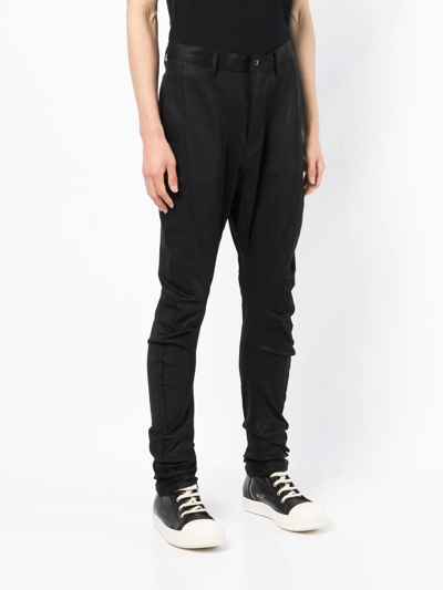 Shop Julius Slim-fit Trousers In Black