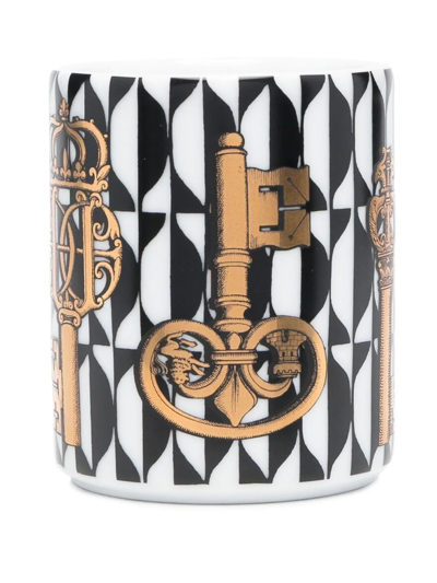 Fornasetti Chiavi Pencil Holder In Schwarz
