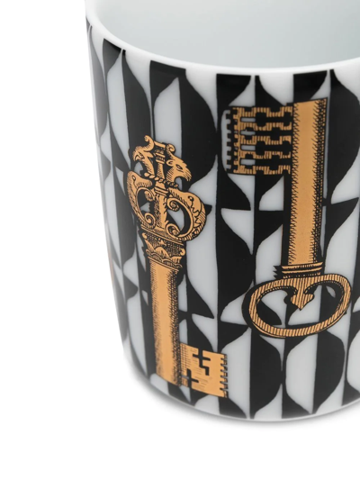 Fornasetti Chiavi Pencil Holder In Schwarz