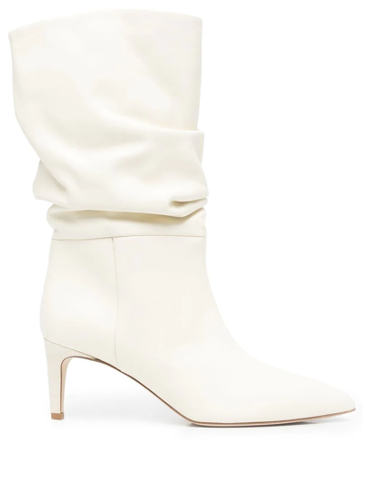 Shop Paris Texas Slouchy 65mm Mid-calf Boots In Weiss