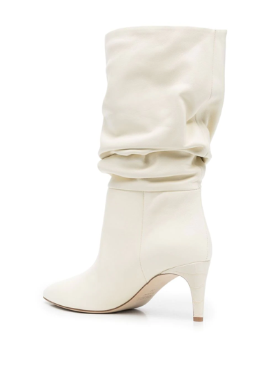 Shop Paris Texas Slouchy 65mm Mid-calf Boots In Weiss