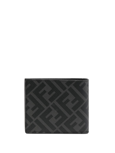 Shop Fendi Ff Logo-print Wallet In Schwarz