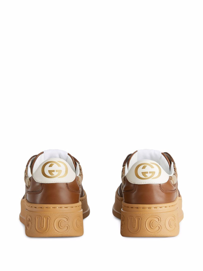 Shop Gucci Sneakers Gg In Brown