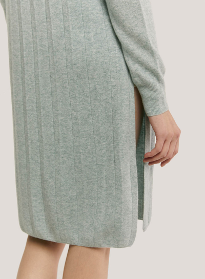 Shop Nap Loungewear Mellow Split Wool-cashmere Dress In Azure