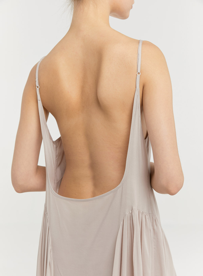 Shop Nap Loungewear Asymmetric Backless Strap Dress In Cerulean