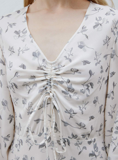 Shop Nap Loungewear Fairy Floral Dress In White Gardenia