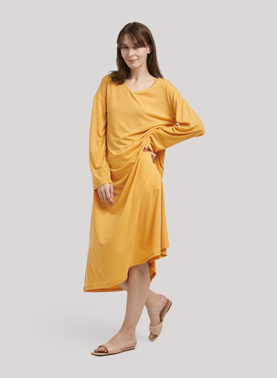 Shop Nap Loungewear Relaxed Maxi Dress In Marigold