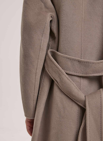 hailey double face tie waist wool coat