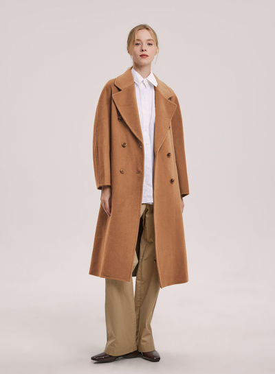 hailey double face tie waist wool coat