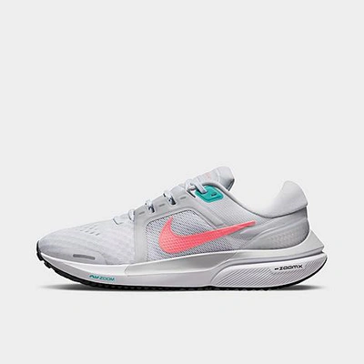 Shop Nike Women's Vomero 16 Running Shoes In White/pure Platinum/dynamic Turquoise/lava Glow
