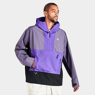 Nike Acg Cascade Rains Storm-fit Adv Hooded Half-zip Jacket In