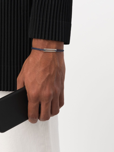 Le Gramme Cord Bracelet In Silver