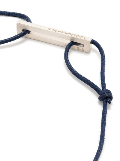 Le Gramme Cord Bracelet In Silver