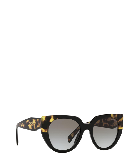 Prada Womens Black Pr14ws Cat Eye-frame Acetate Sunglasses In Black / Medium Tortoise