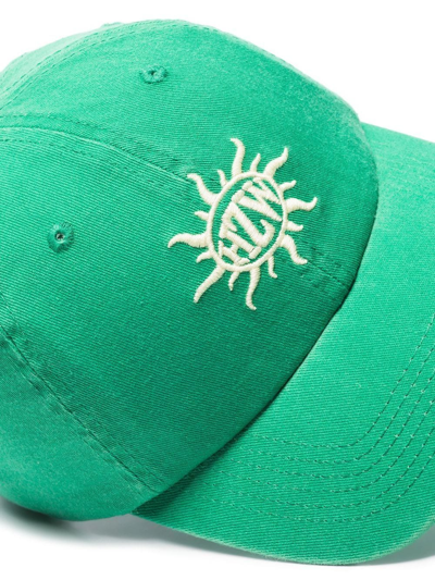 Shop Holzweiler Sonnet Embroidered Logo Cap In Green