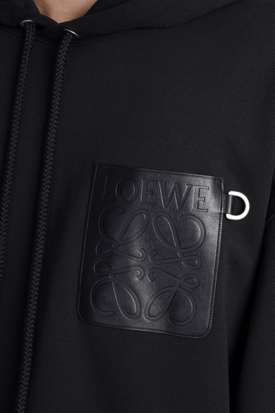 Shop Loewe Sweatshirt In Black Cotton