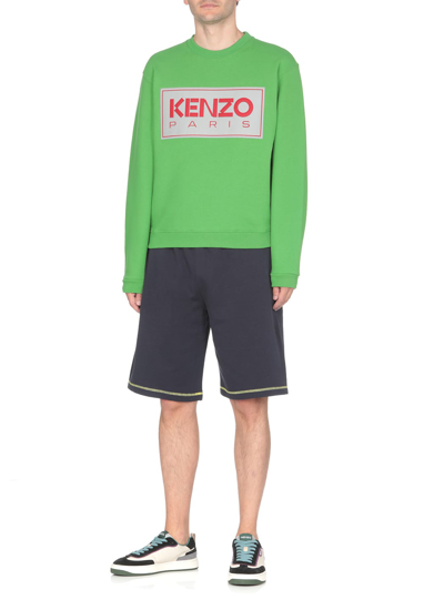 Shop Kenzo Paris Sweatshirt In Grass Green