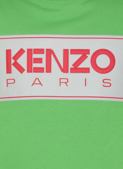 Shop Kenzo Paris Sweatshirt In Grass Green