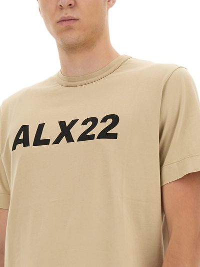 Shop Alyx Logo Print T-shirt In Beige