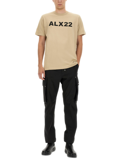 Shop Alyx Logo Print T-shirt In Beige