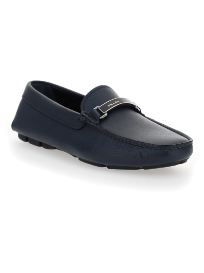 Shop Prada Loafers In Baltico