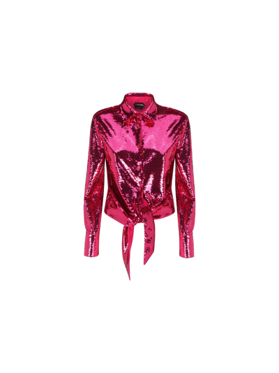 Shop Tom Ford Shirt In Fuxia