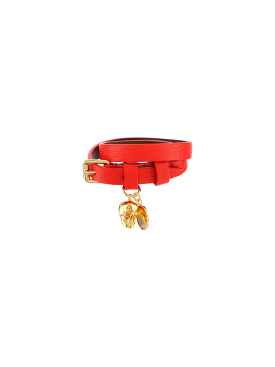 Shop Alexander Mcqueen Bracelet In Lust Red