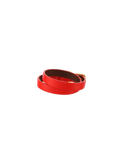 Shop Alexander Mcqueen Bracelet In Lust Red