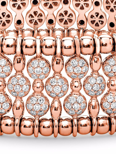 Pragnell 18kt Rose Gold Bohemia Diamond Bracelet In Gold
