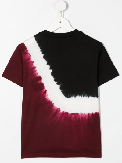 Shop N°21 Tie-dye Logo-print T-shirt In Black