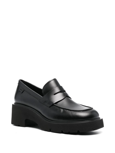 Shop Camper Milah Chunky Loafers In Black