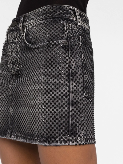 Shop Balenciaga Low-waist Mini Skirt In Schwarz