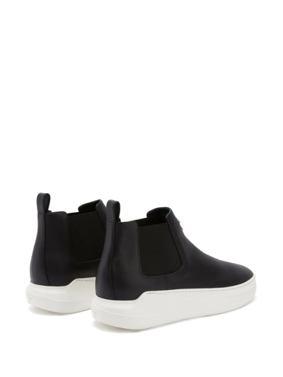 Shop Giuseppe Zanotti Conley High-top Slip-on Sneakers In Black