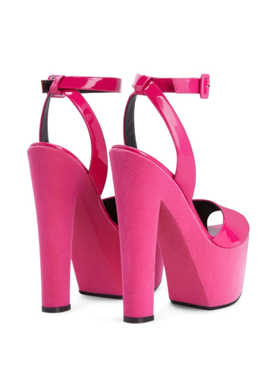 Shop Giuseppe Zanotti Tarifa 170mm Platform Sandals In Pink