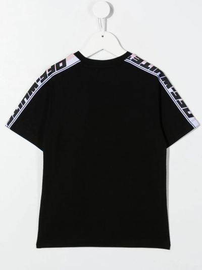 Shop Off-white Logo Tape Short-sleeve T-shirt In Black