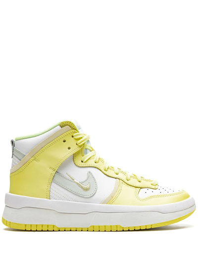 Shop Nike Dunk High Up "citron Tint" Sneakers In White